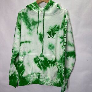 Jeffree Star "High How are Ya" Green Tie Dye Hoodie Small